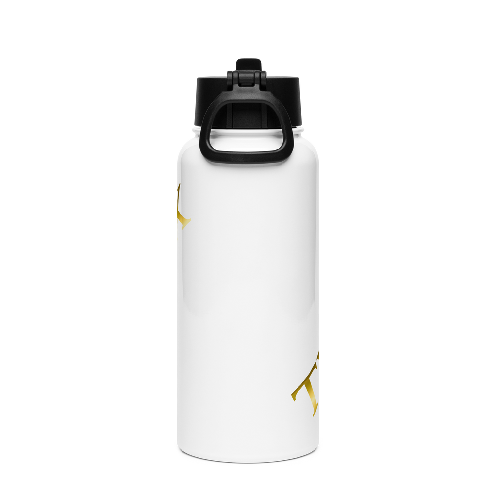 TWO SIX white water bottle with a straw lid
