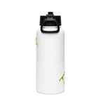 TWO SIX white water bottle with a straw lid