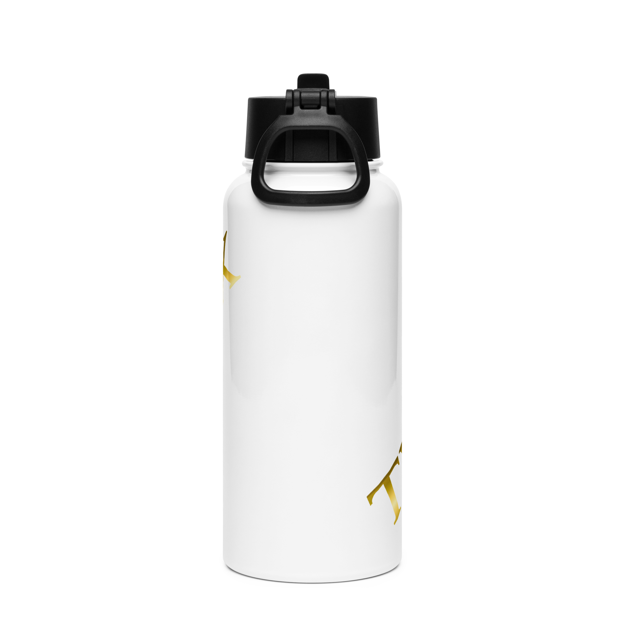 TWO SIX white water bottle with a straw lid