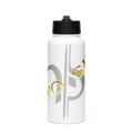 TWO SIX white water bottle with a straw lid