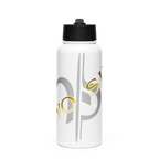 TWO SIX white water bottle with a straw lid
