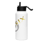 TWO SIX white water bottle with a straw lid