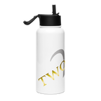 TWO SIX white water bottle with a straw lid