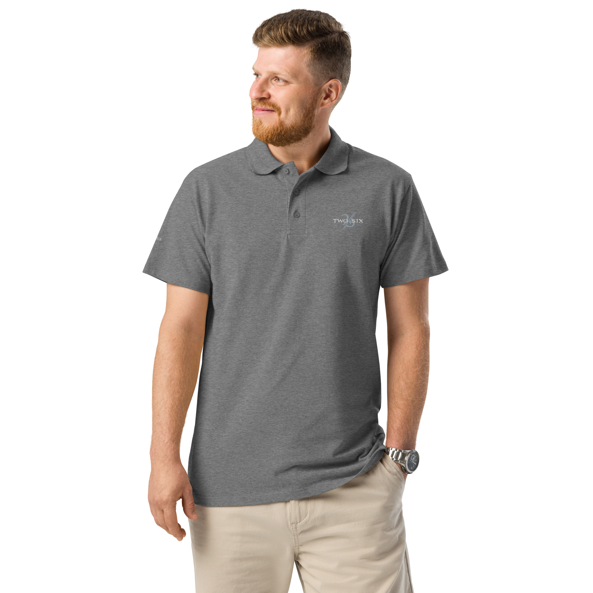 Mens pique polo shirt