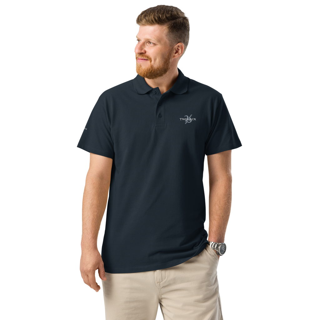 Mens pique polo shirt